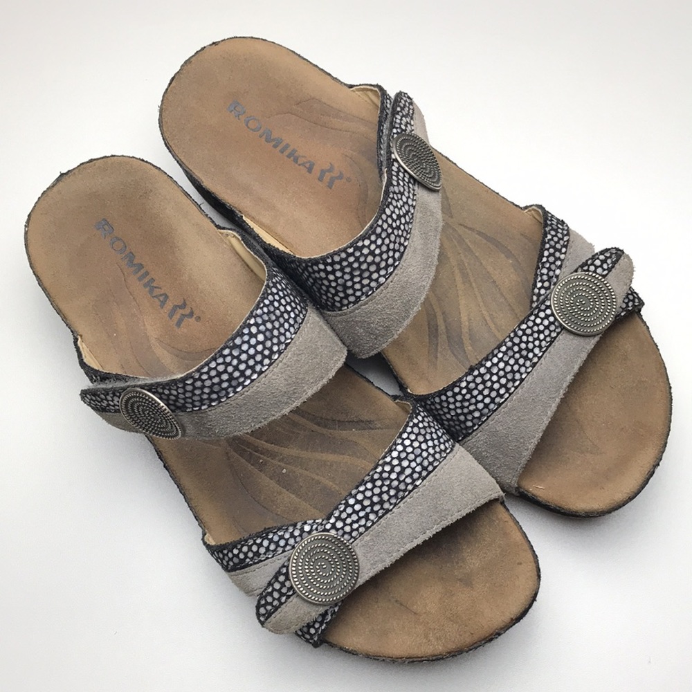 Romika Fidschi Slide Sandal Sz 38 | US 7 - 7.5